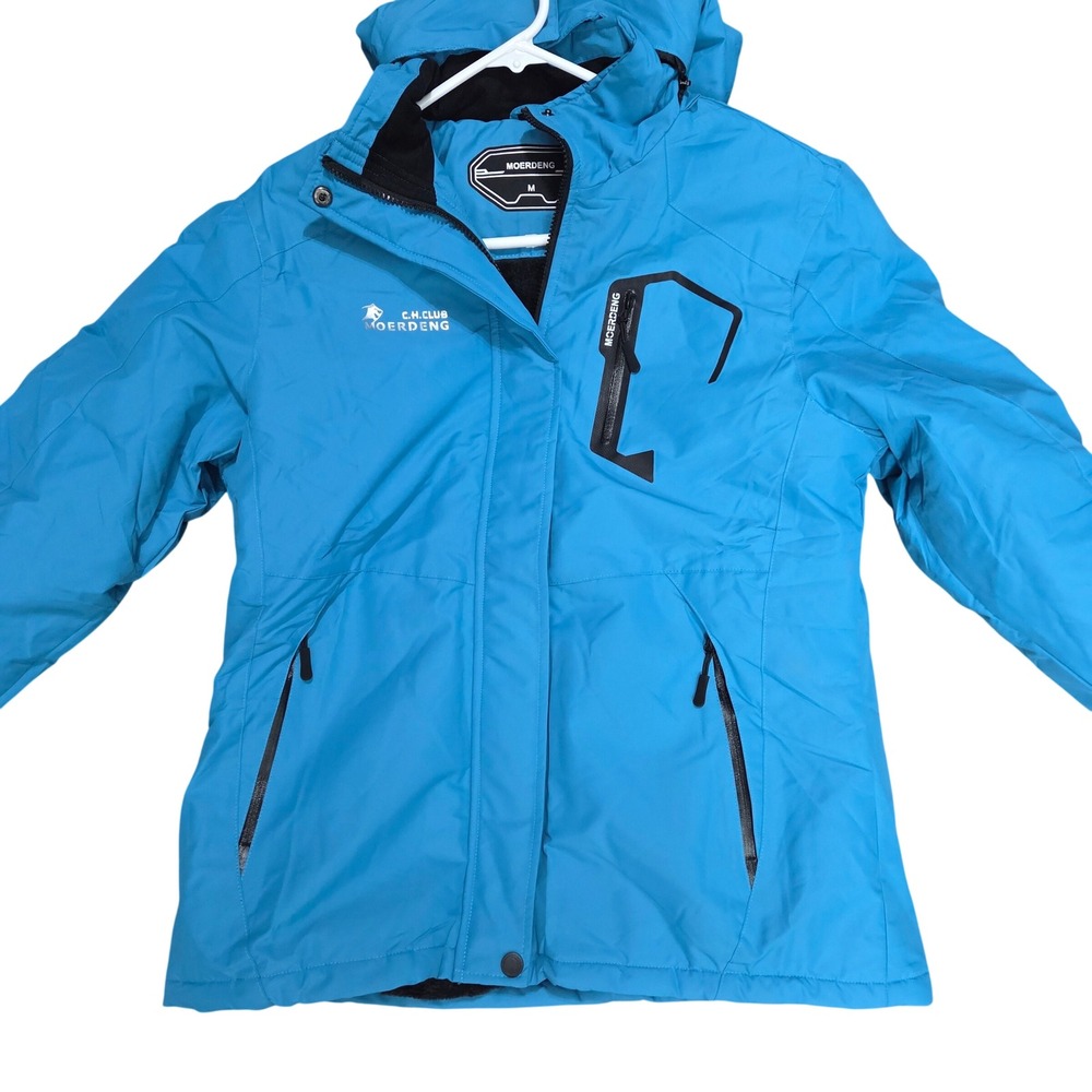 MOERDENG C.H.Club Women's M Blue Ski Snow Jacket Fleece Lined Winter